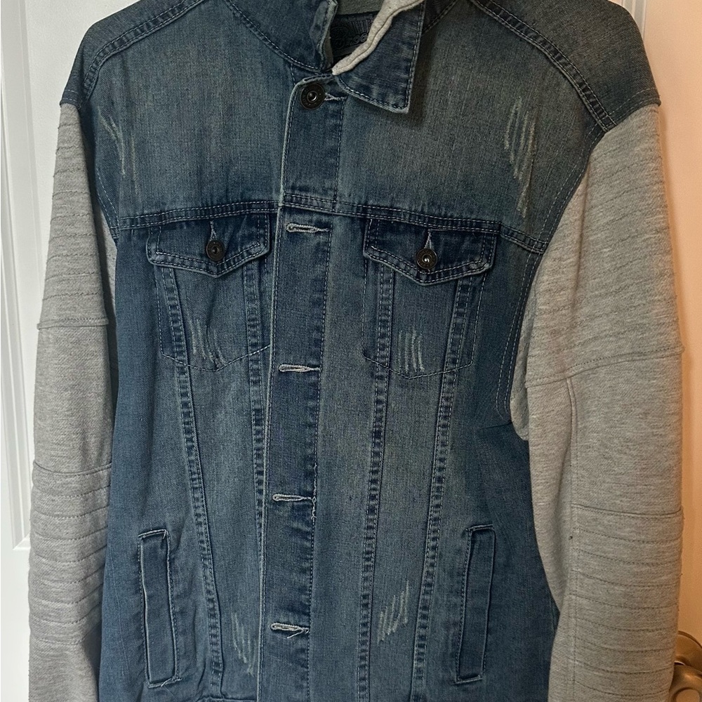 Denim and Gray Jacket